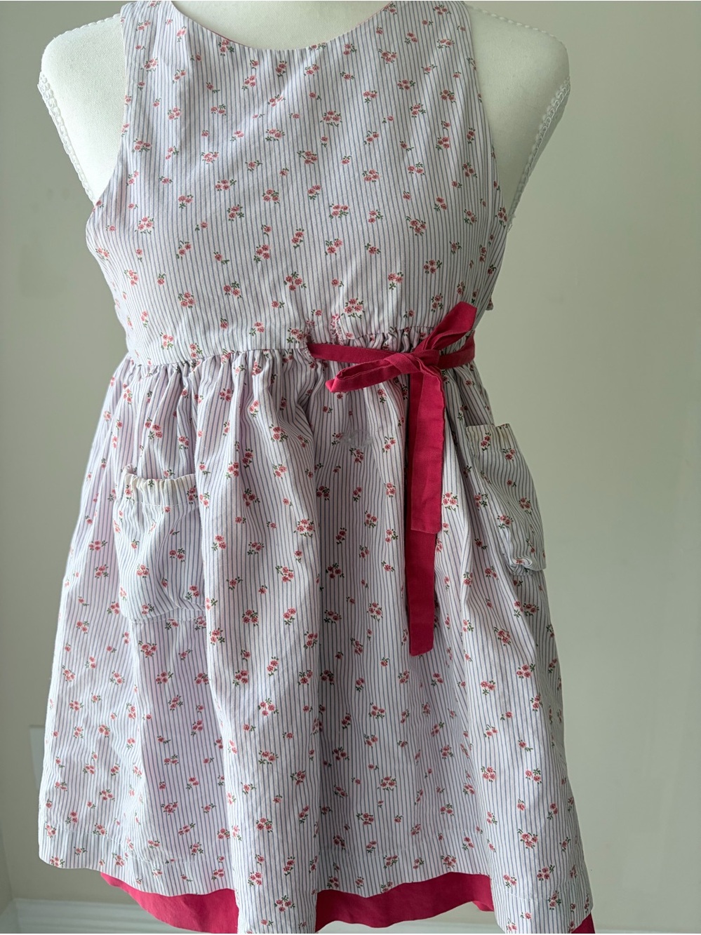 VINTAGE Isabel Garretón Reversible Heirloom Dress | Size 8 | Pink & Floral